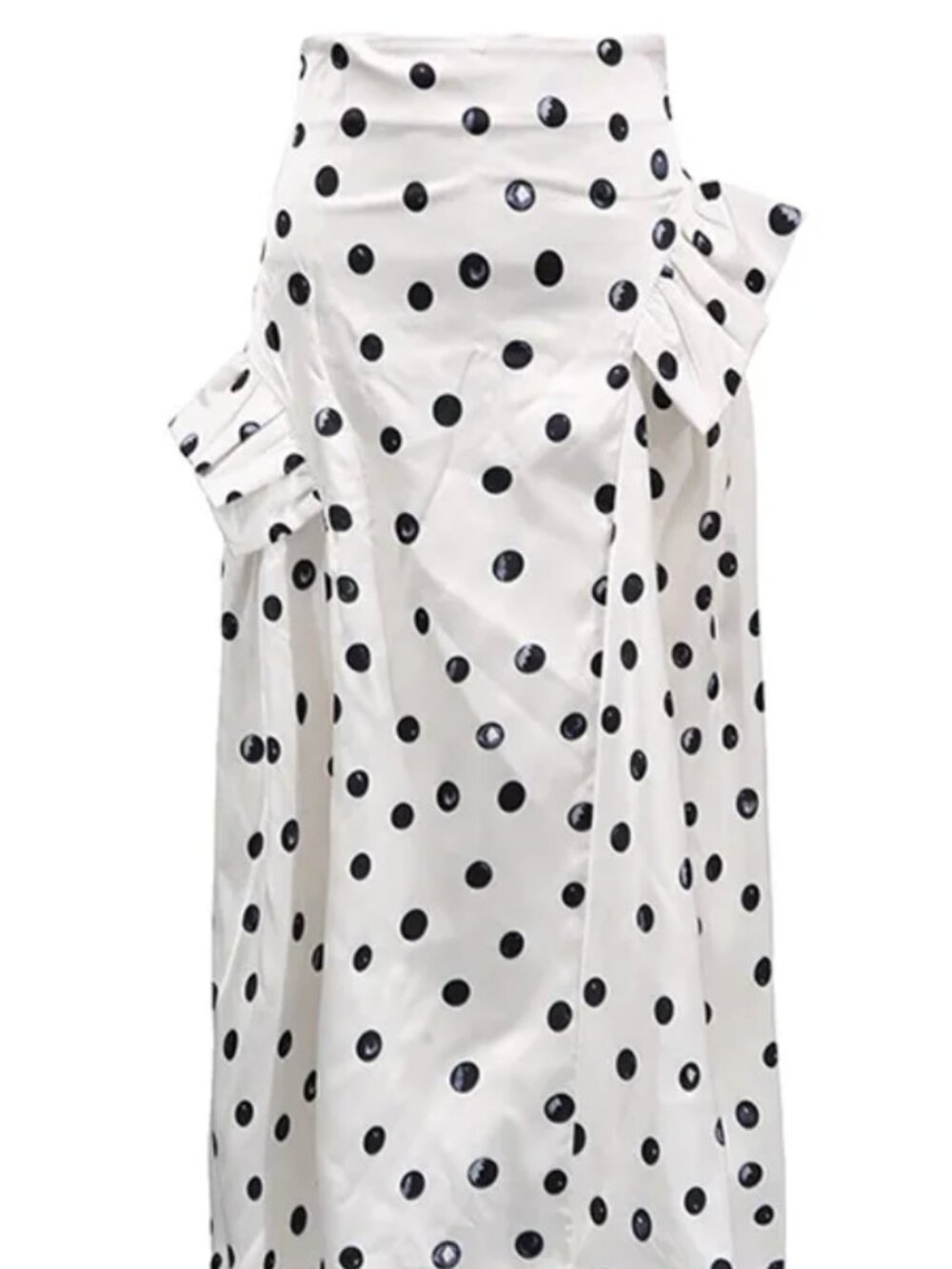 Gorgeous Unique taffeta horsehair polka dot skirt